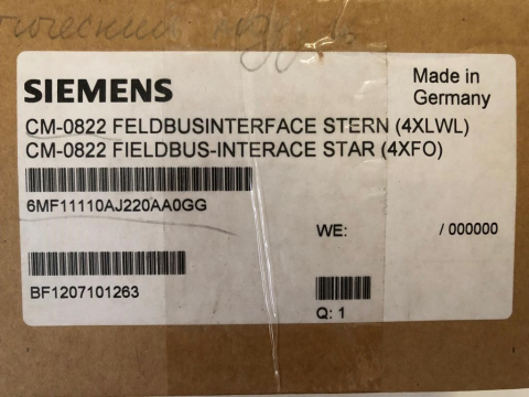Siemens 6MF1111-0AJ22-0AA0